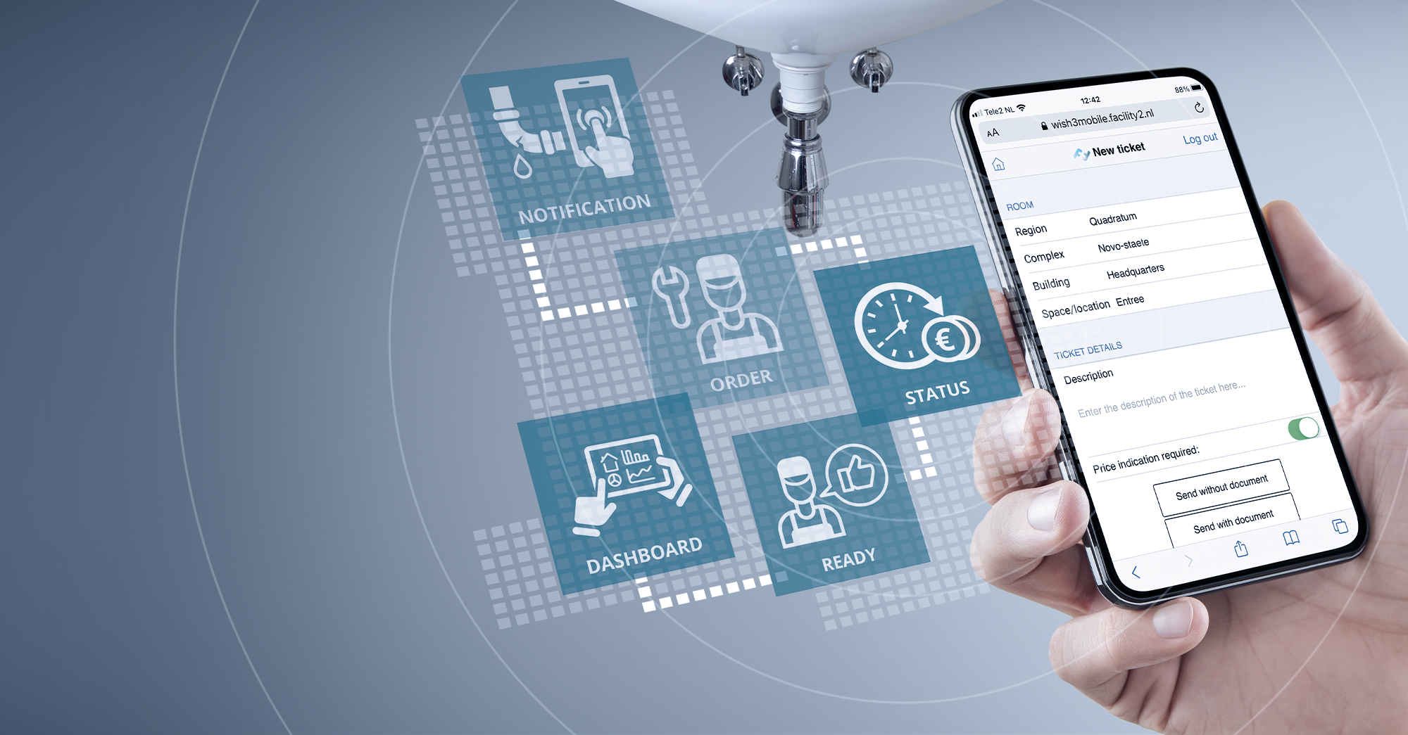 Notification management software - Facility Kwadraat
